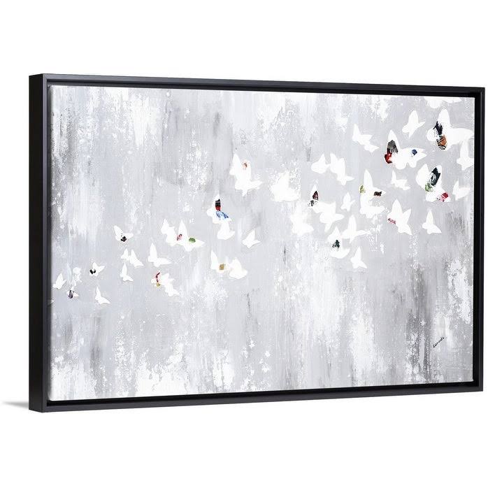 Black Float Frame Canvas Art U9477