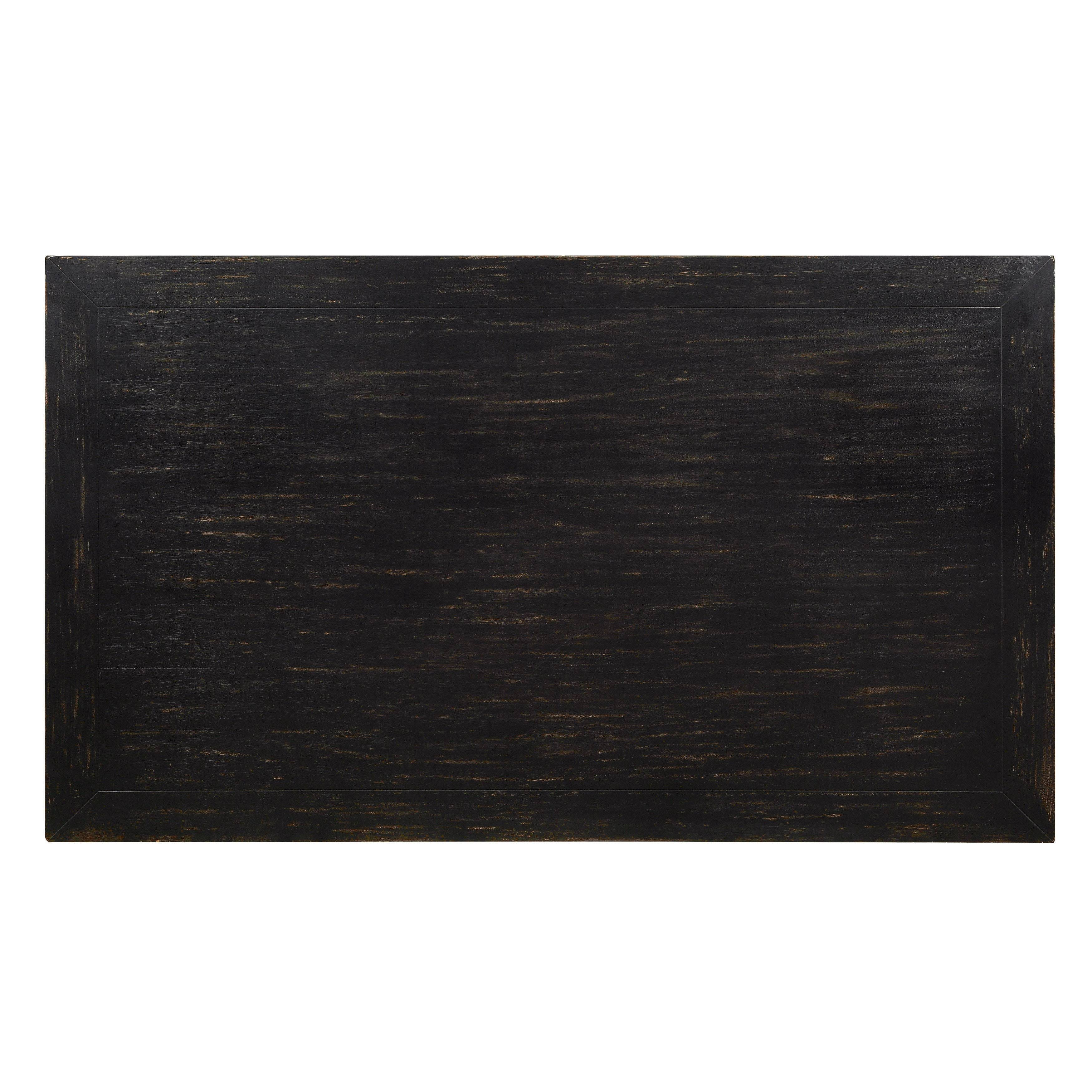 Black Solid Wood Dining Table 72-Inch S661173