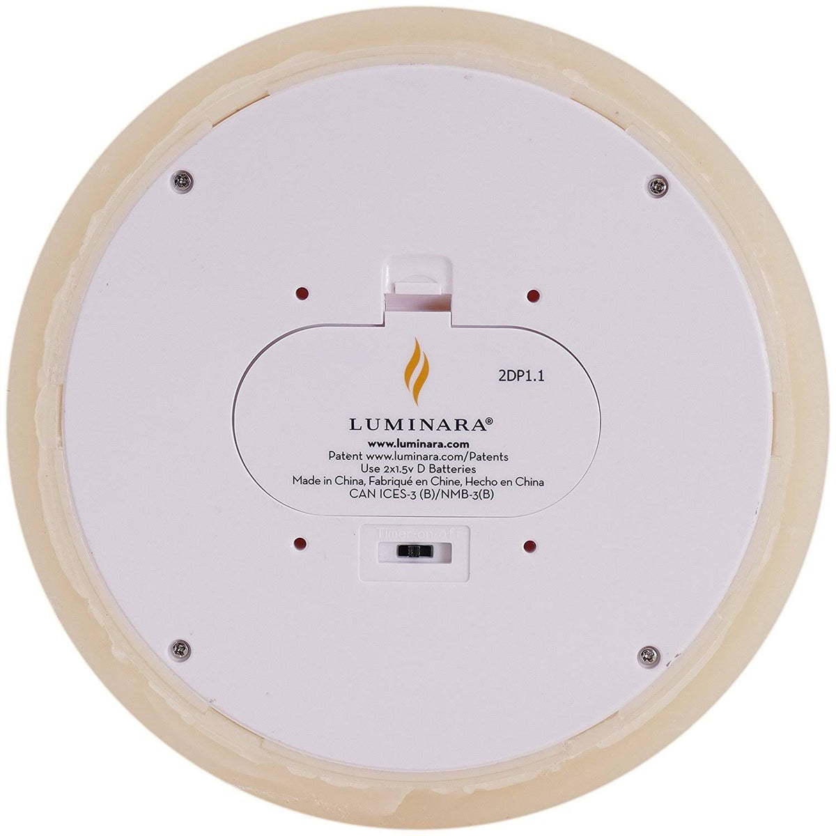 Large Ivory Flameless Candle K725061