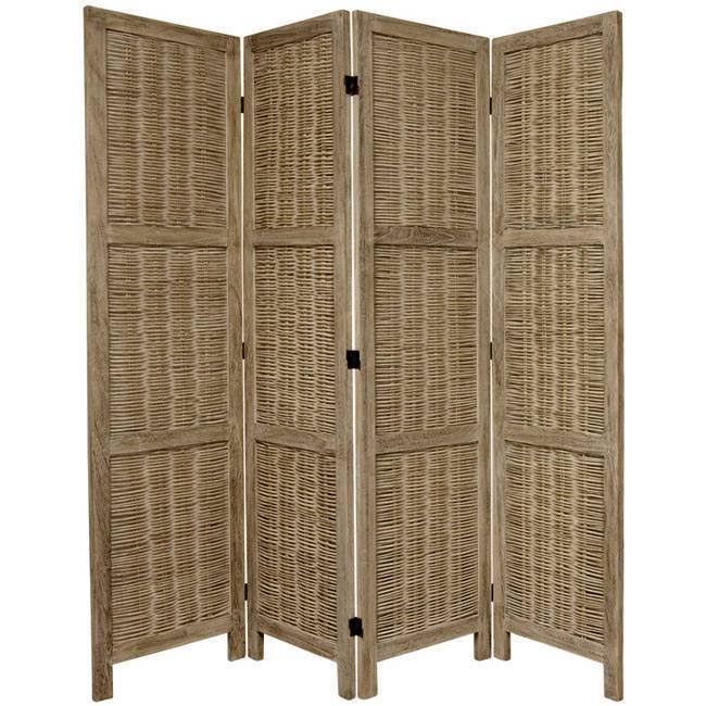 Burnt White 6-Panel Room Divider P3323