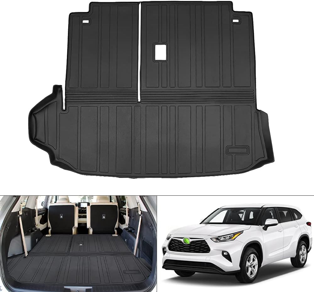 Black Pack of 2 Cargo Mat for Toyota Highlander S1402