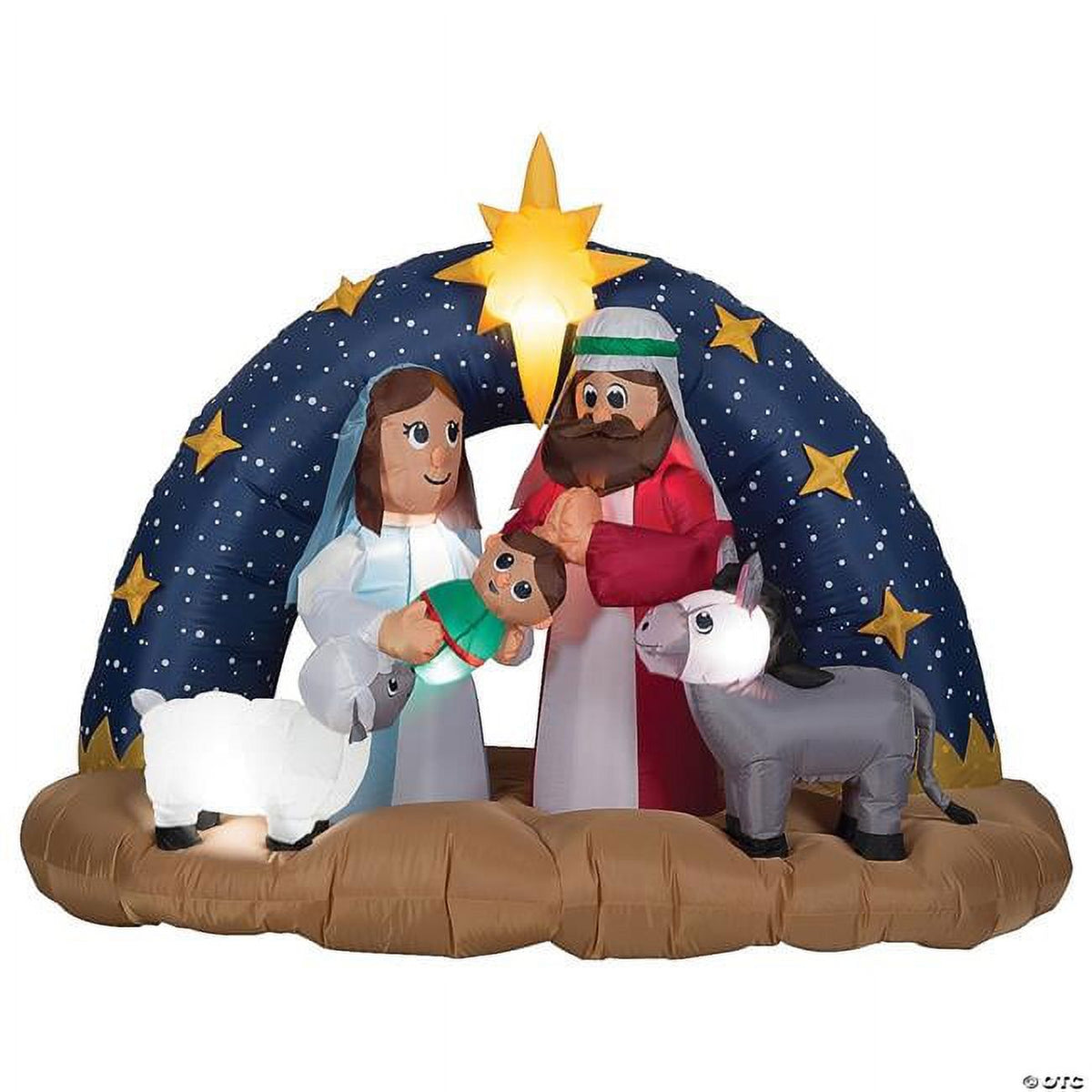 78 in. Airblown Nativity Scene Inflatable Christmas Decor K887029