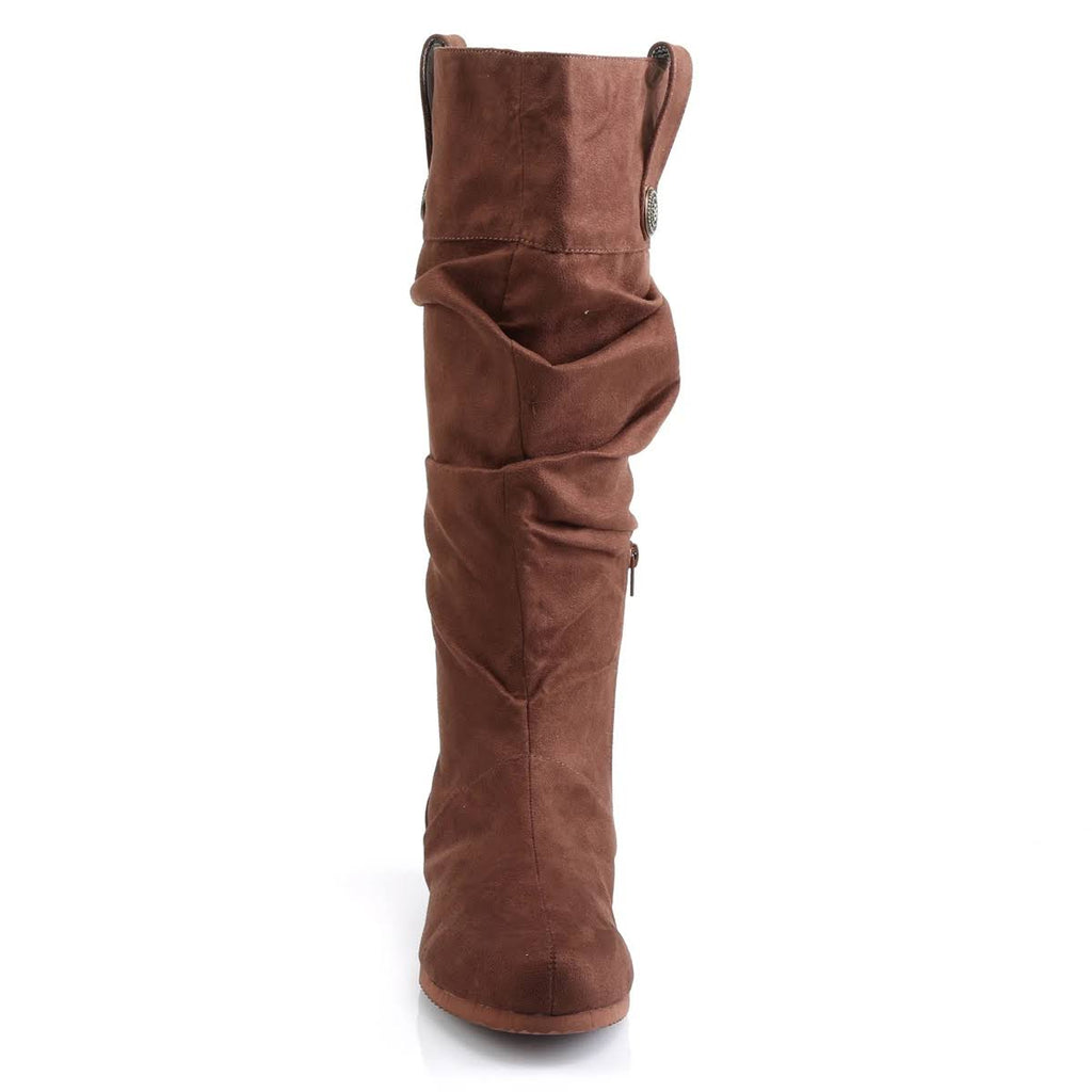 Brown Microfiber Renaissance Shoes F4162