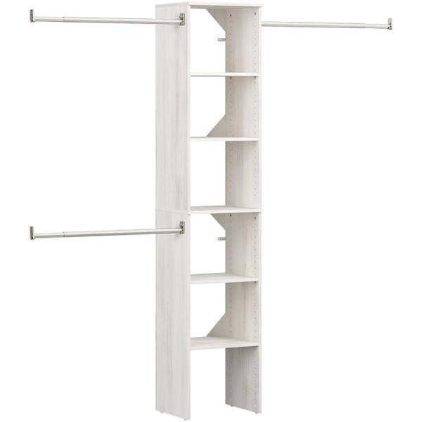 Bleached Walnut Wood Closet System R738986