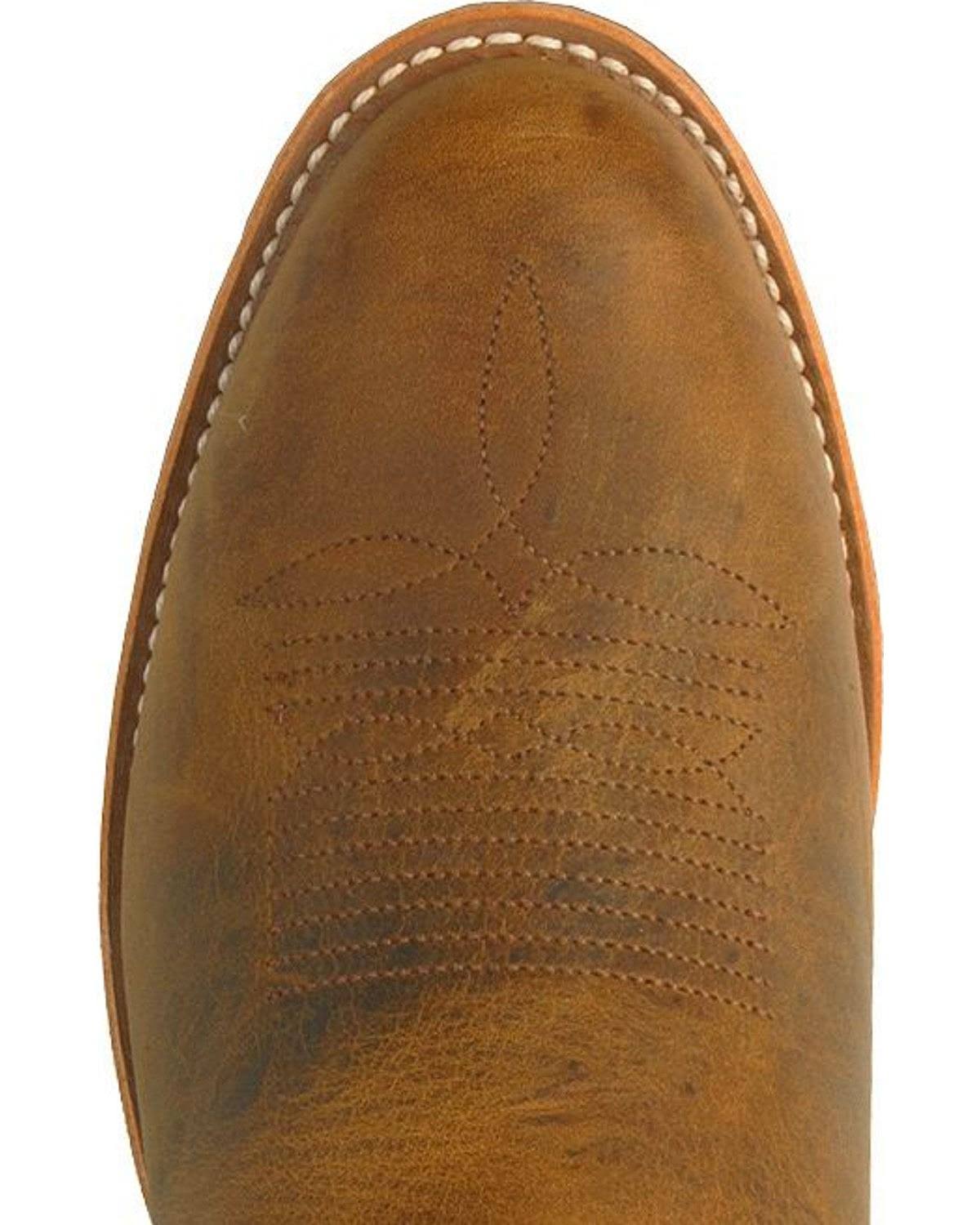 Men's Double H 12 inch Gel Ice Work Western, Size: 8, Brown H40640