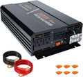 Power Inverter 2000W Pure Sine Wave 12v DC to AC 120v Peak 4000 Watt Converter with LCD Display USB Charge Port F387