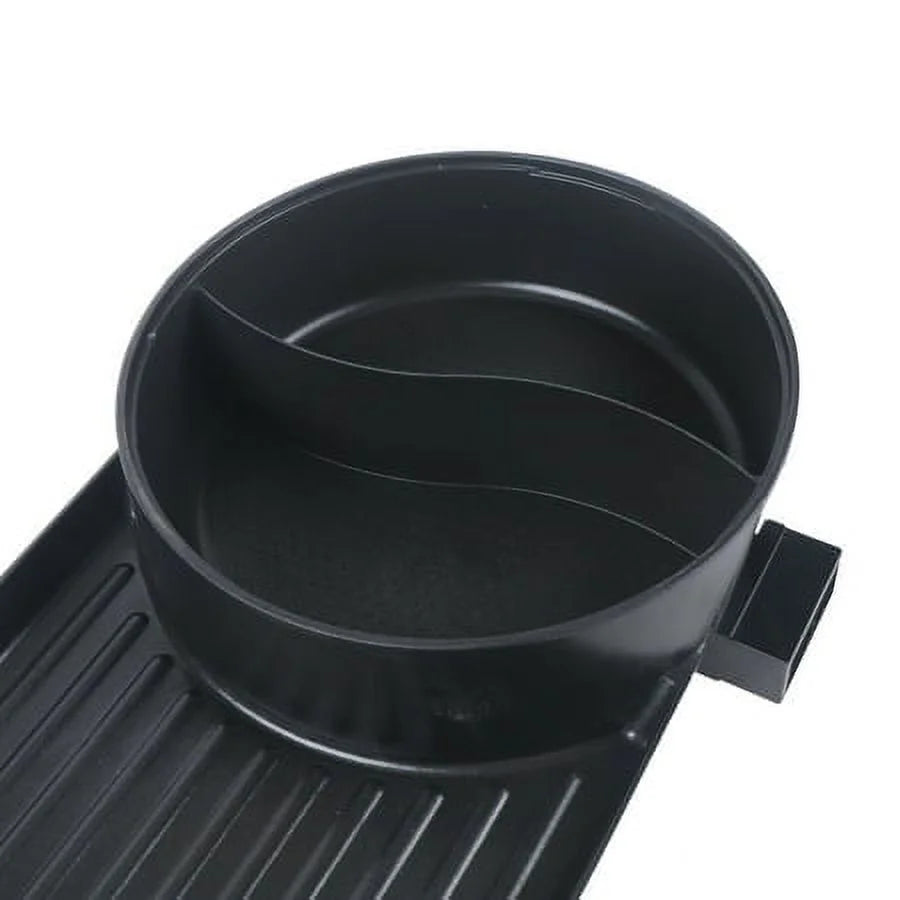 2in1 Electric Non-Stick Grill Hot Pot BBQ Soup Shabu Pot 2.2KW K39134