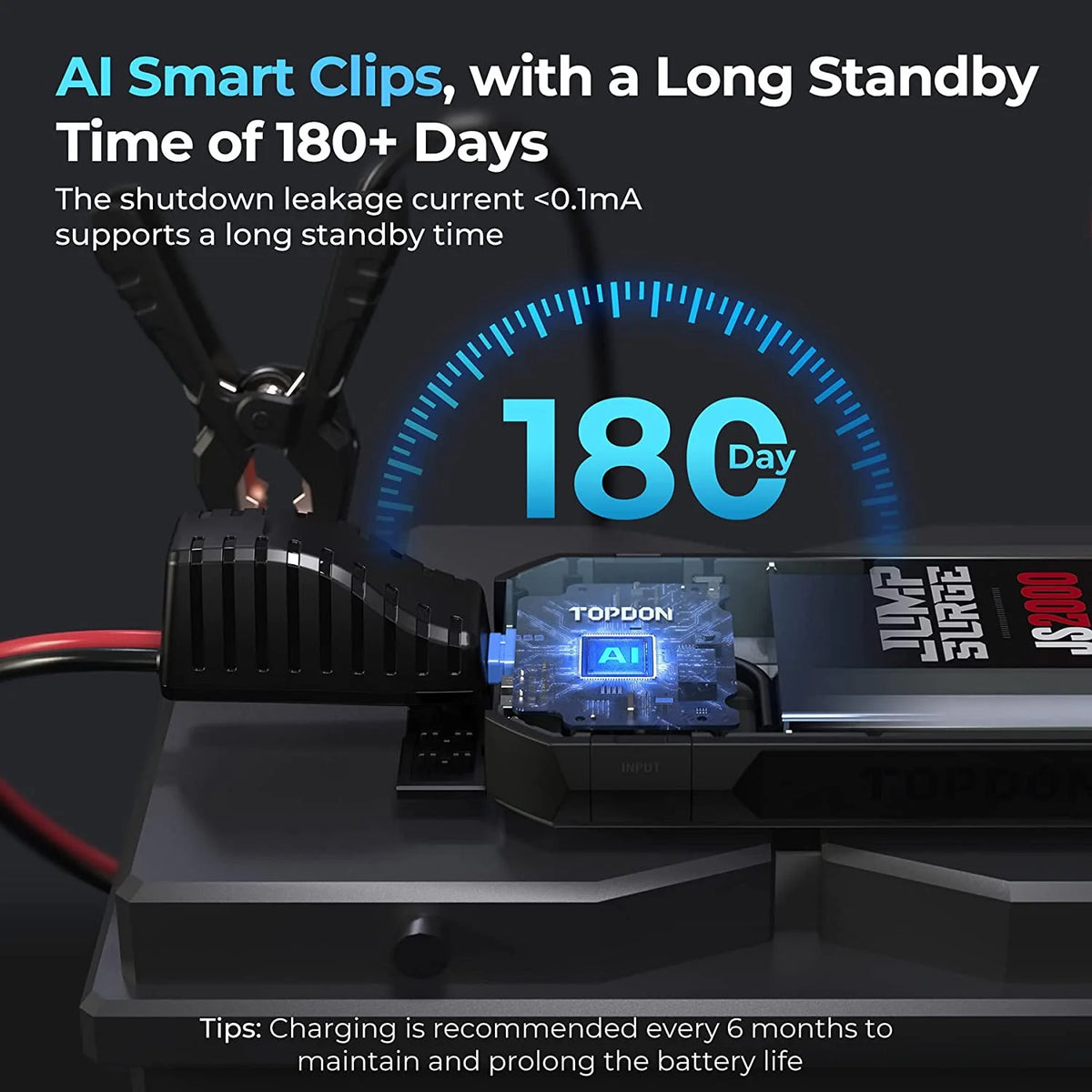 16000mAh 2000A Peak Portable Car Battery Booster P85423