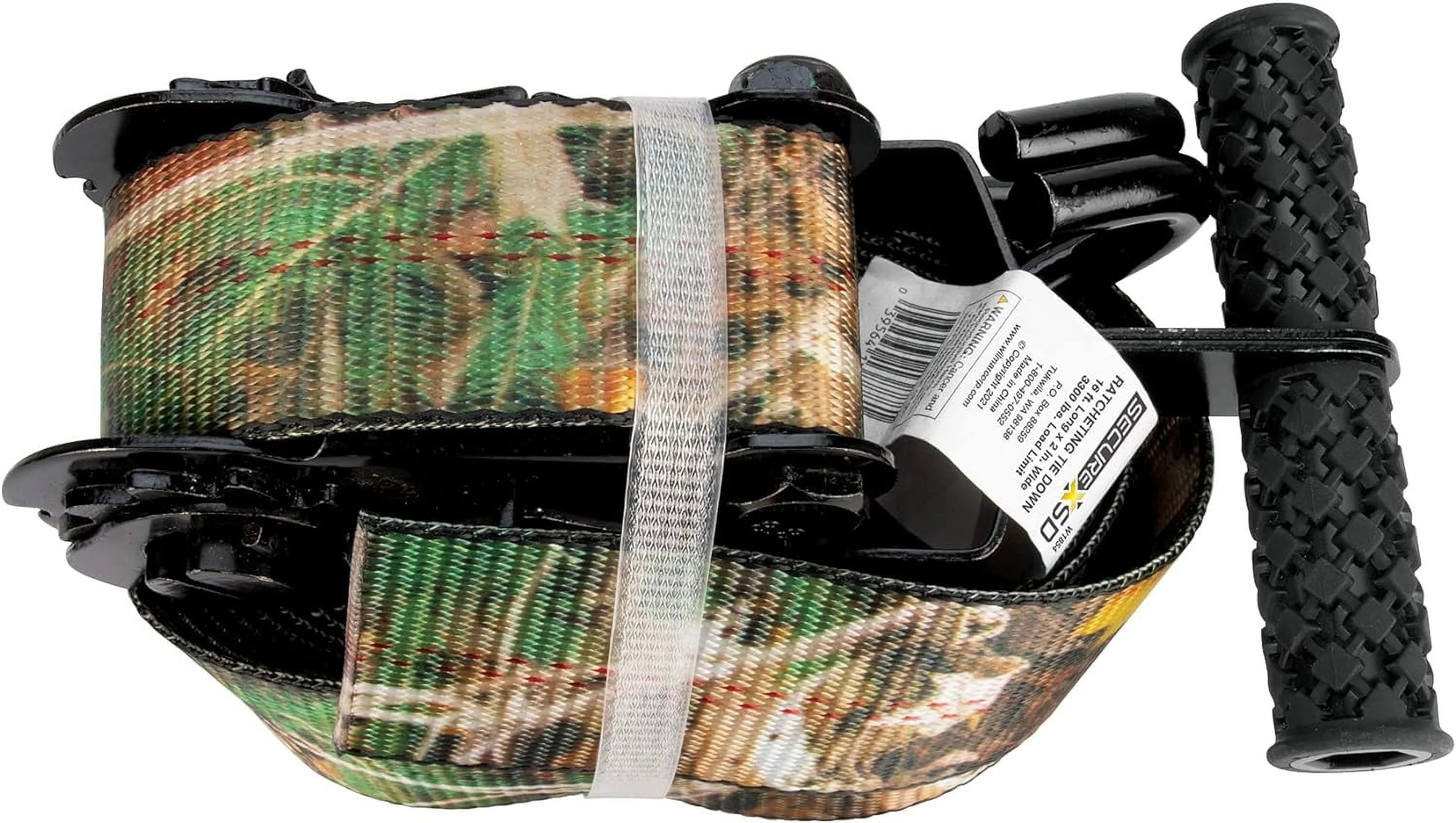 2-Inch X 16' Camo Ratchet Tie Down Strap U896