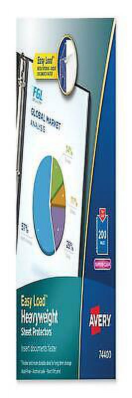 200/Box Heavy Letter Diamond Clear Poly Sheet Protectors E1738