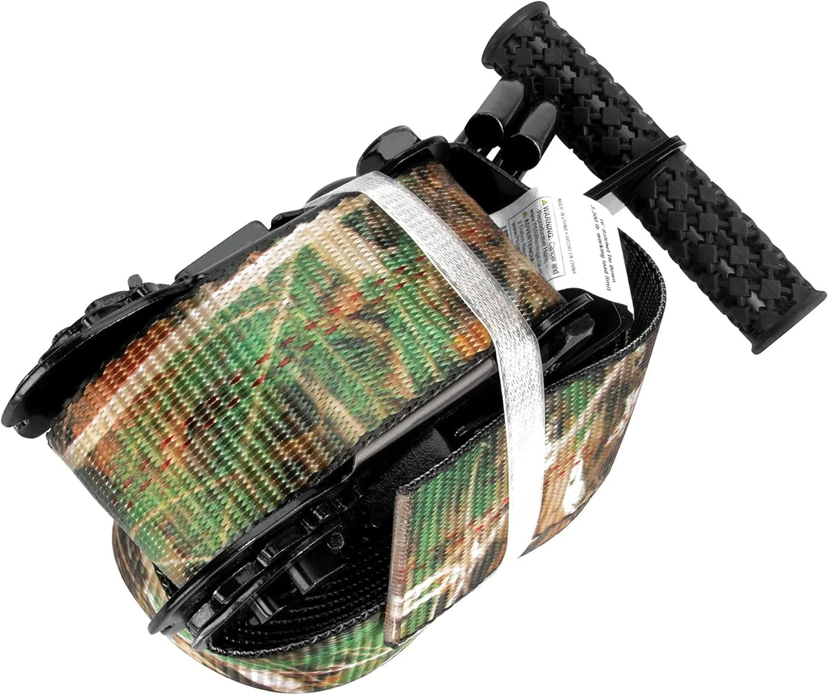 2-Inch X 16' Camo Ratchet Tie Down Strap U896