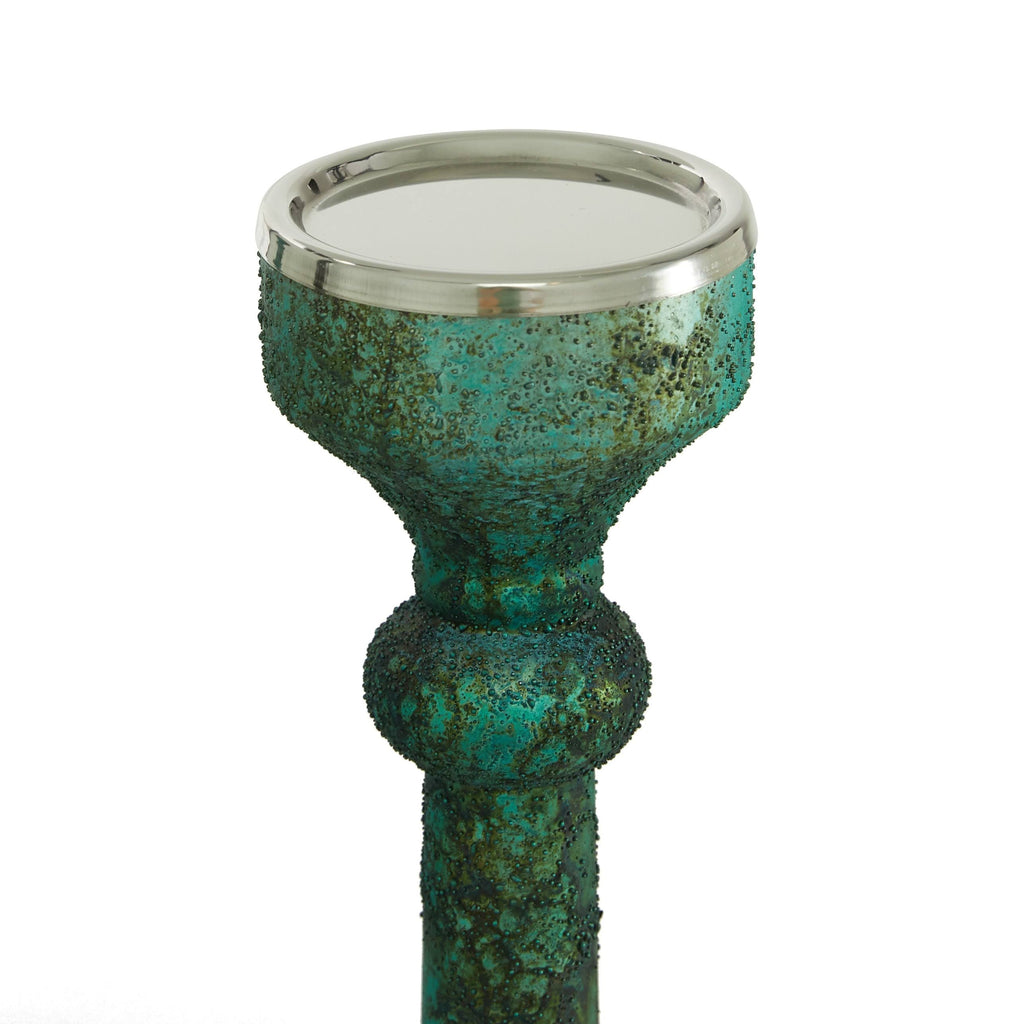 Silver Glass Candle Holder (Set of 3) L467