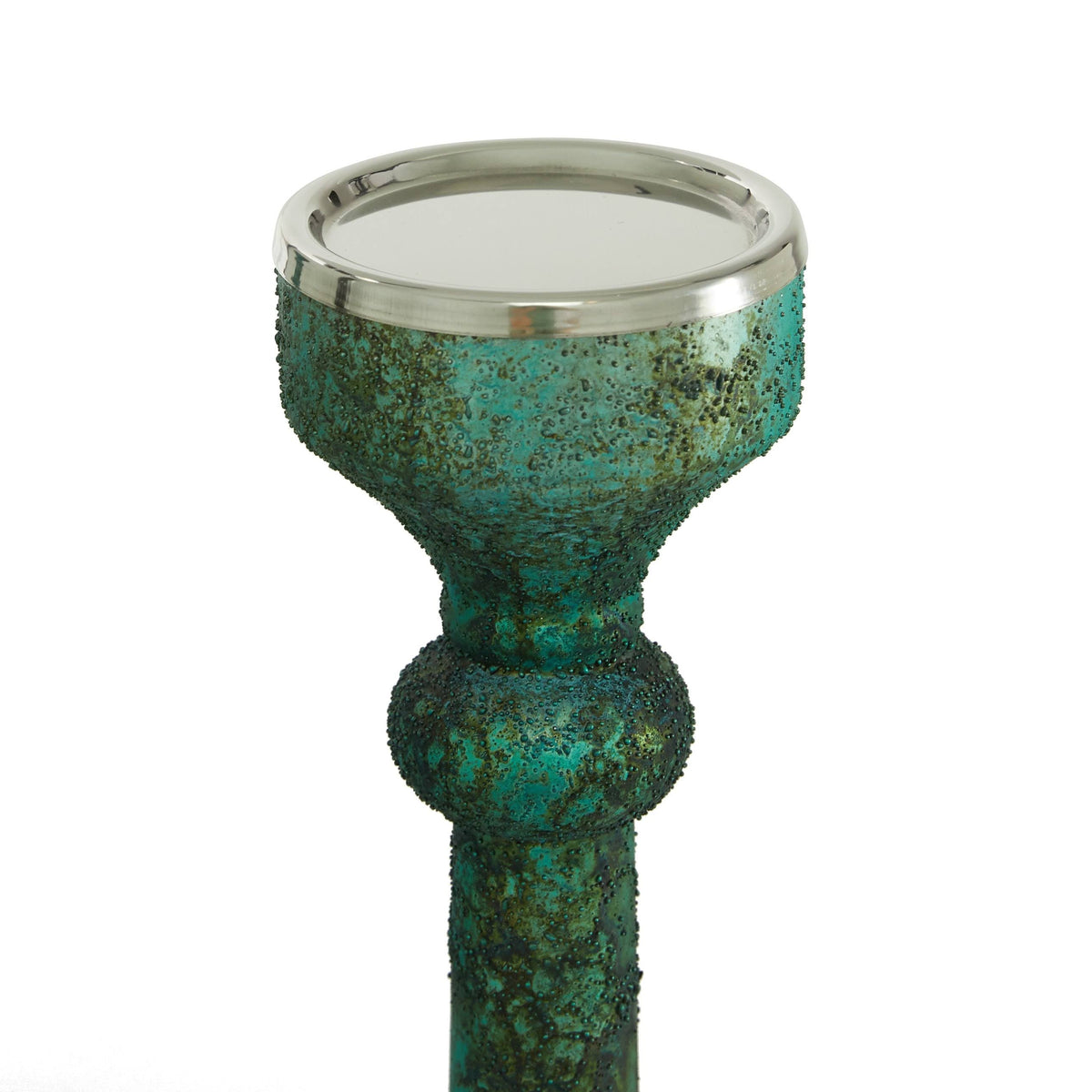 Silver Glass Candle Holder (Set of 3) L467