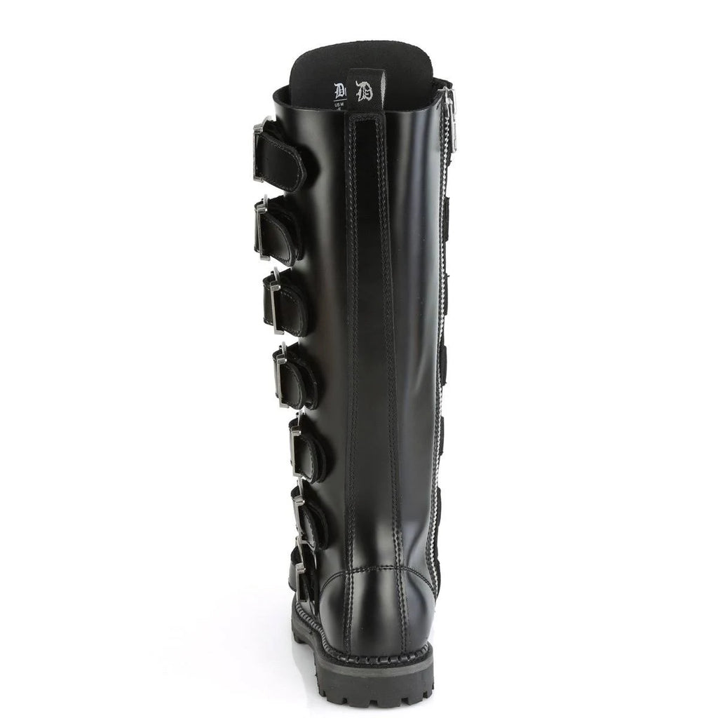 Black Leather Reaper 30 Shoes U96258