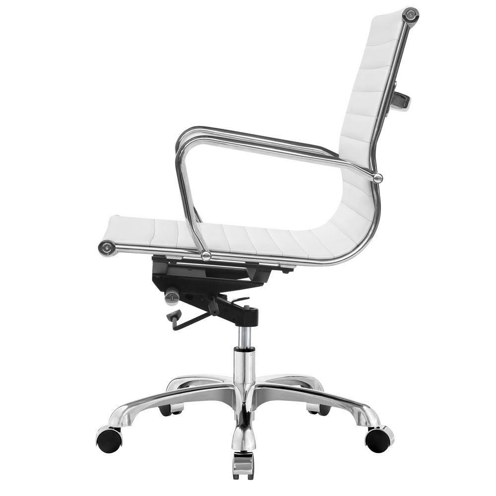 White Mid Back Office Chair I463142
