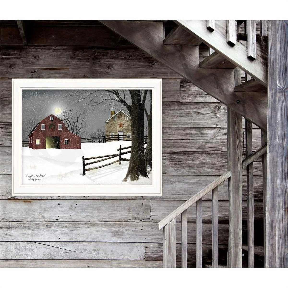 Printed Wall Art Wood Multi-Color A302793