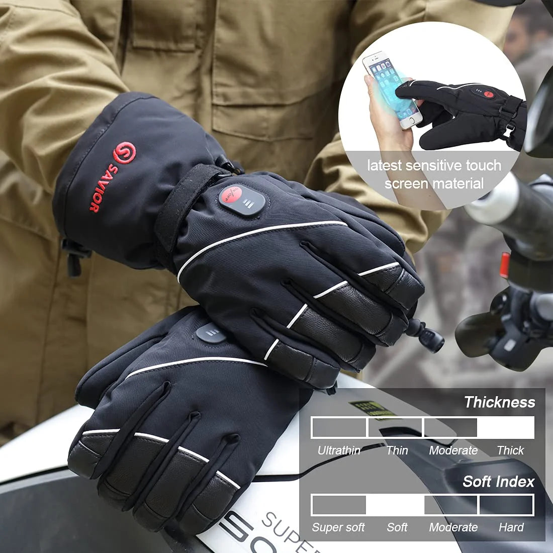 Rechargeable Electric Heated Gloves A881