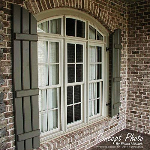 Black Composite Board-n-Batten Shutters (Per Pair) L20856
