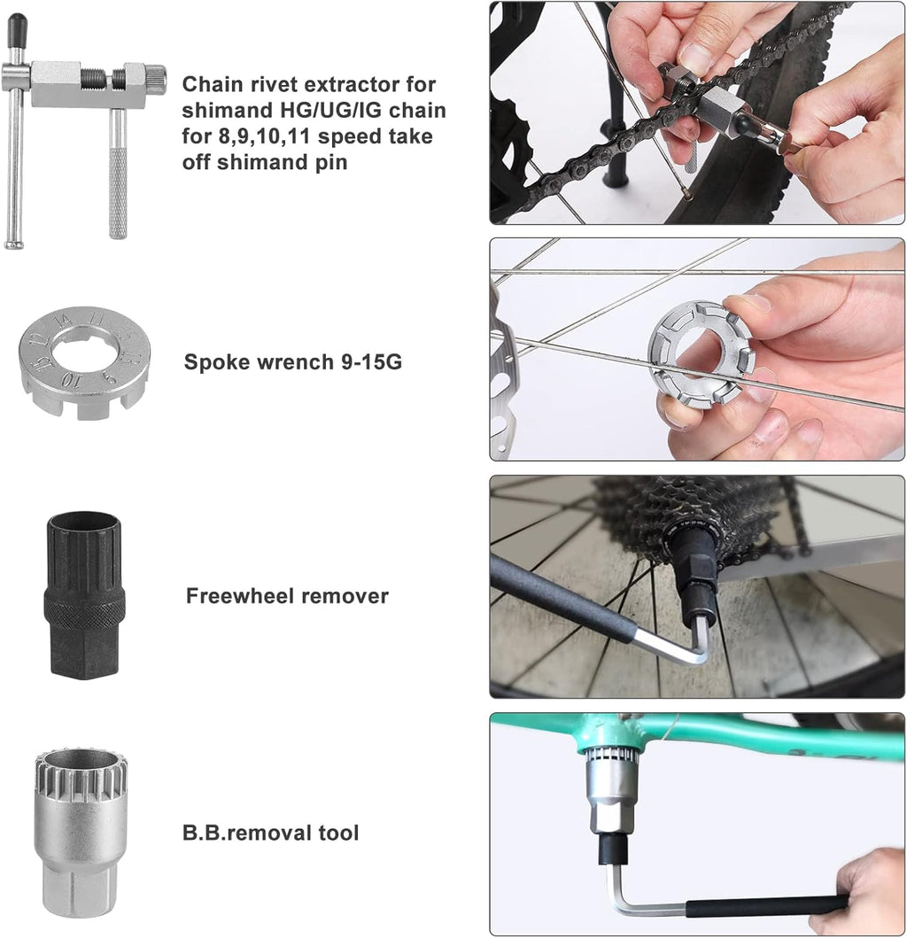 30 Piece Bike Repair Tool Kit with Storage Case V34423