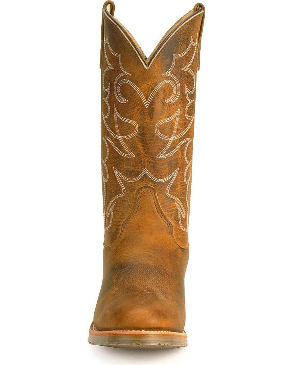 Men's Double H 12 inch Gel Ice Work Western, Size: 8, Brown H40640