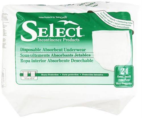 X-Small Heavy Absorbency Underwear Case of 96 M213