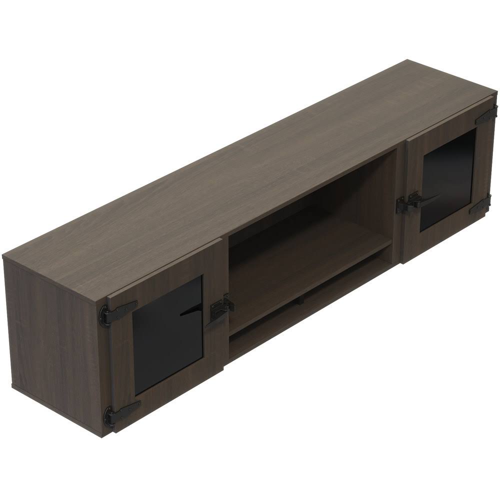 Wall-Mounted Hutch with Glass Doors A9240