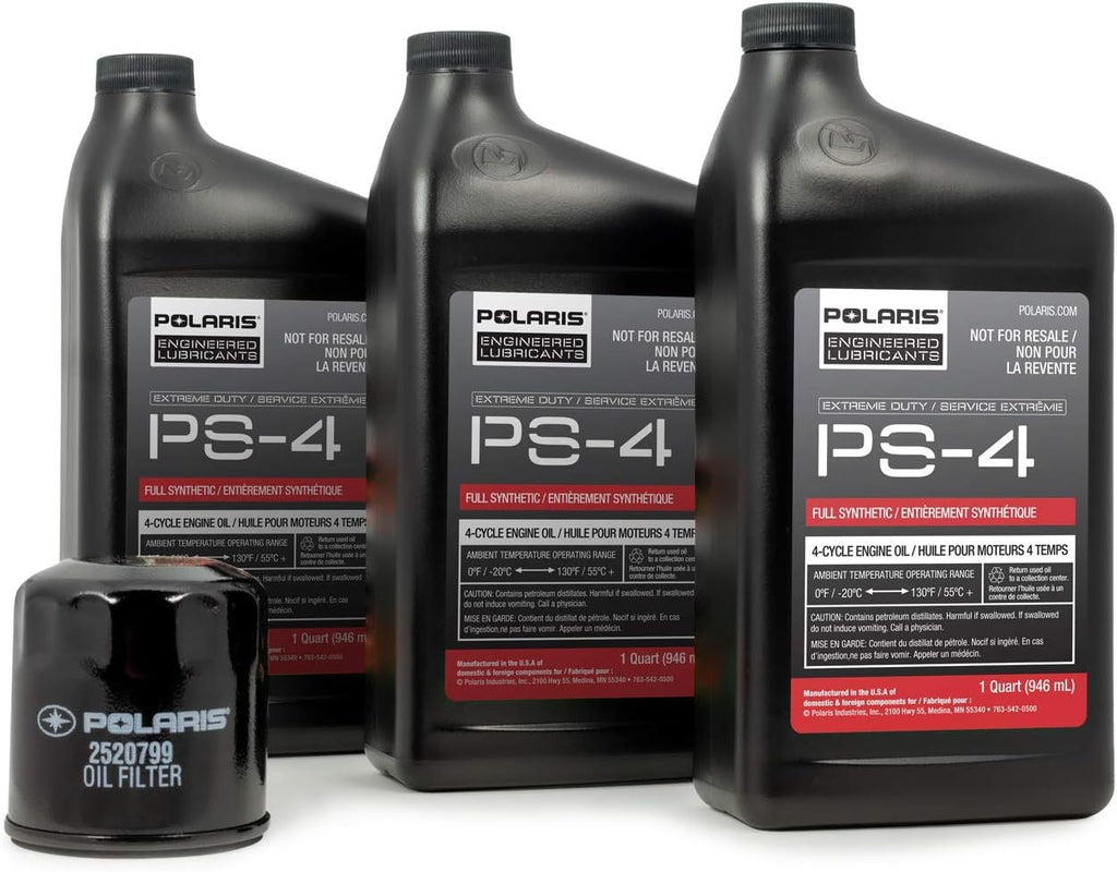 3 Quarts PS-4 Extreme Duty Engine Oil and 1 Oil Filter Pack of 2 K536