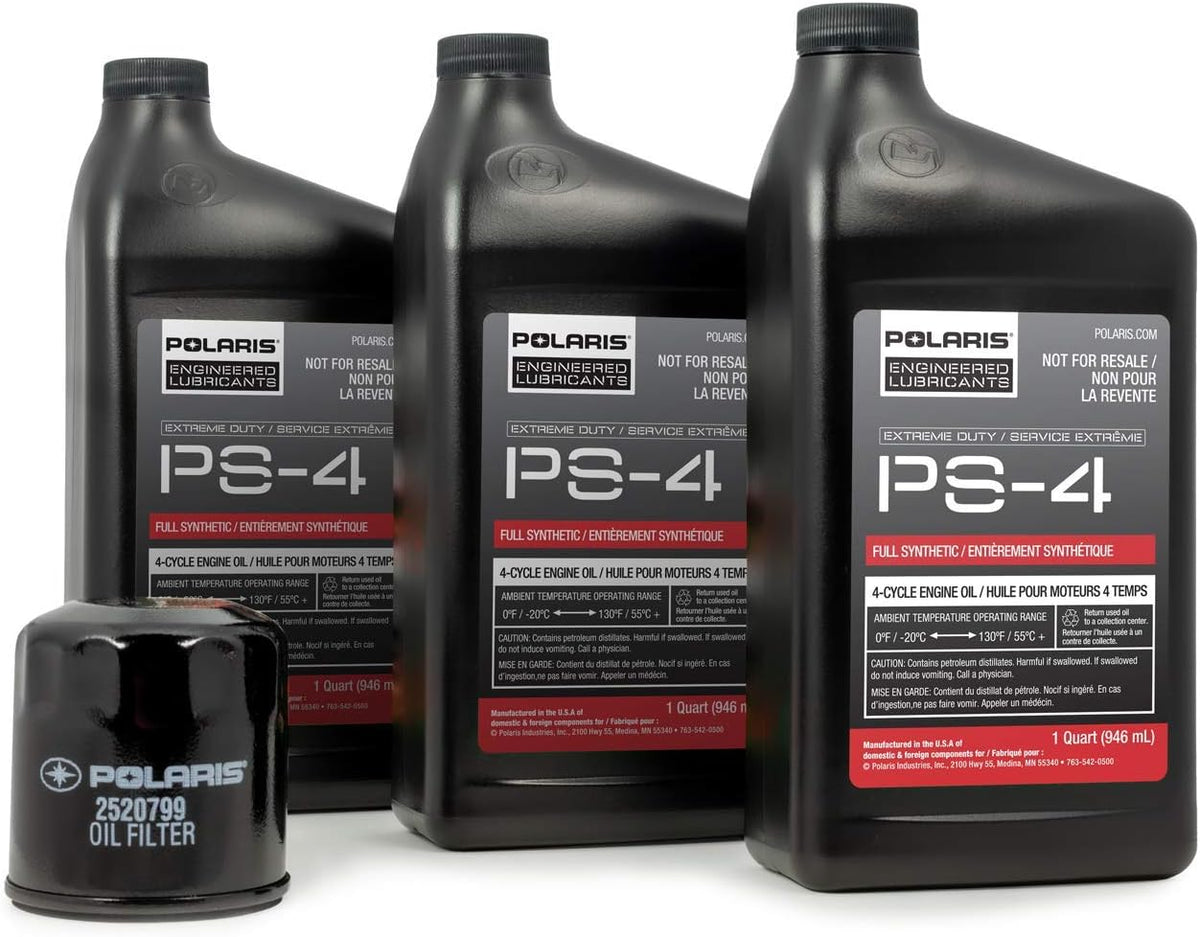 3 Quarts PS-4 Extreme Duty Engine Oil and 1 Oil Filter Pack of 2 K536