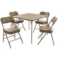 Beige Folding Card Table and 2 Chair Set R366