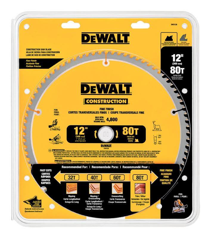 12in Circular Saw Blade F123
