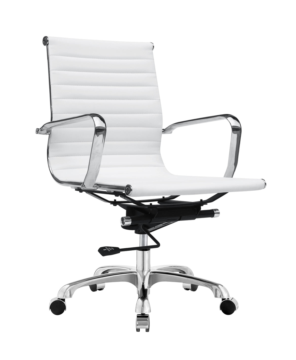 White Mid Back Office Chair I463142