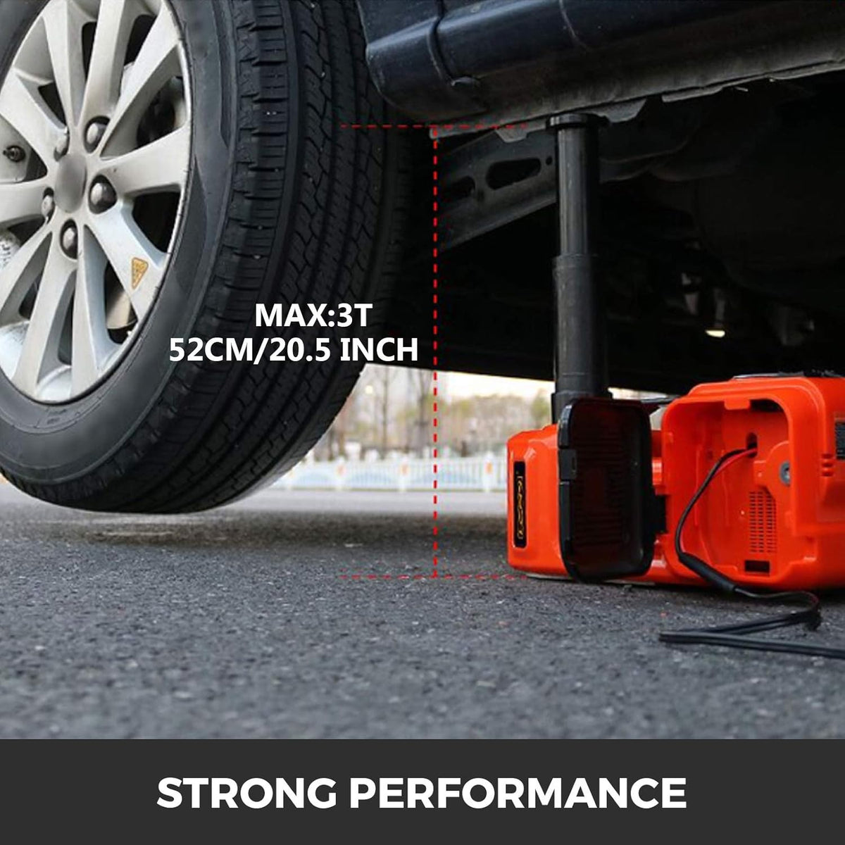 Electric Car Jack 3 Ton with Tire Inflator Pump and Electric Wrench N786