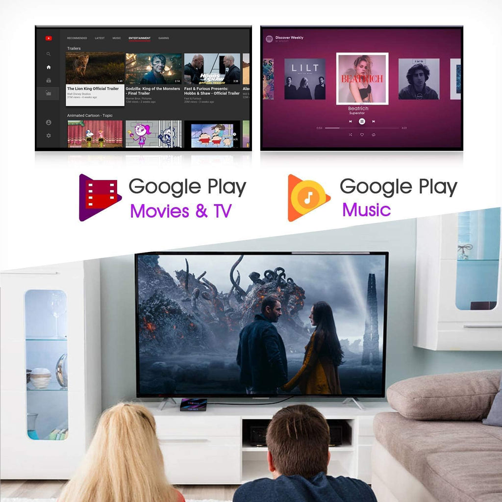 2GB RAM 16GB ROM 4K Smart TV Box Pack of 2 B569300