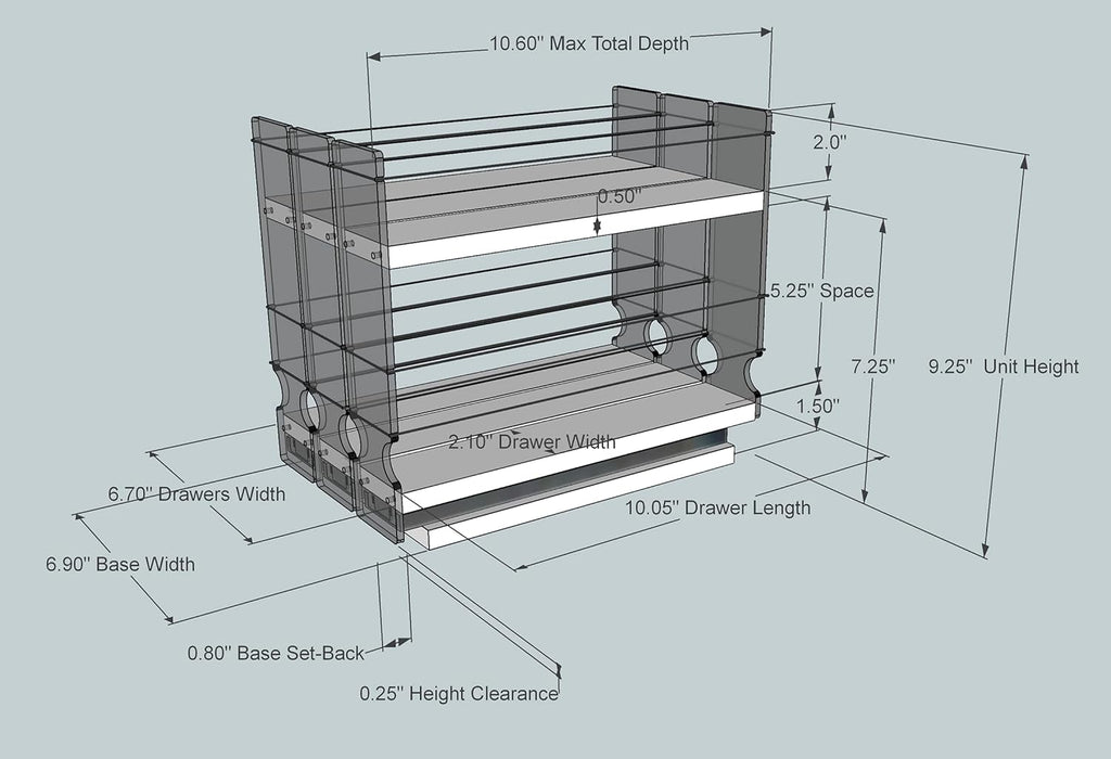 3 Drawer Spice Rack D23788