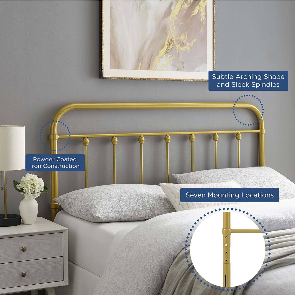 Gold King Metal Headboard S7536