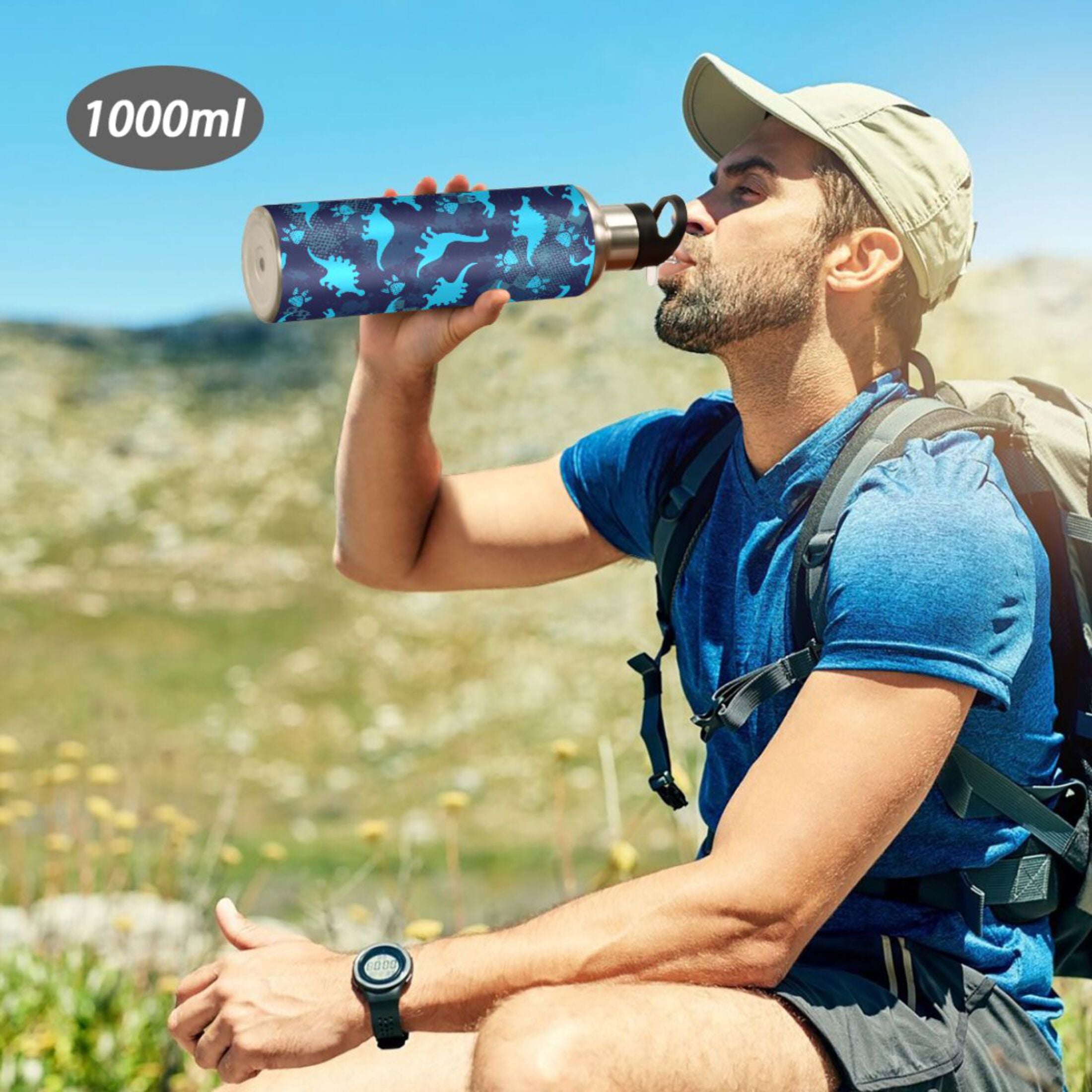 Stainless Steel Insulated Water Bottle with Straw Lid Z19958