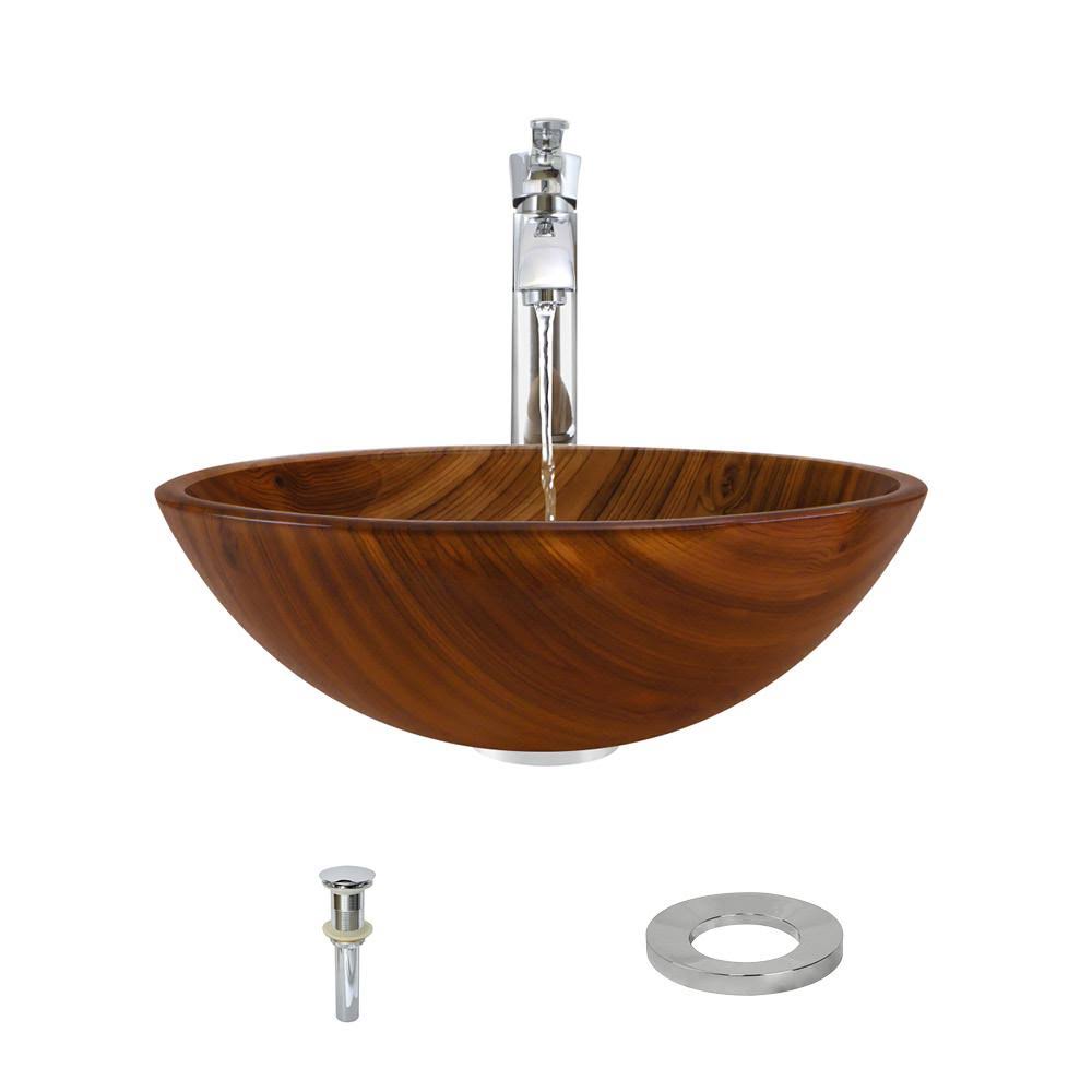 Chrome Vessel Faucet Ensemble U883