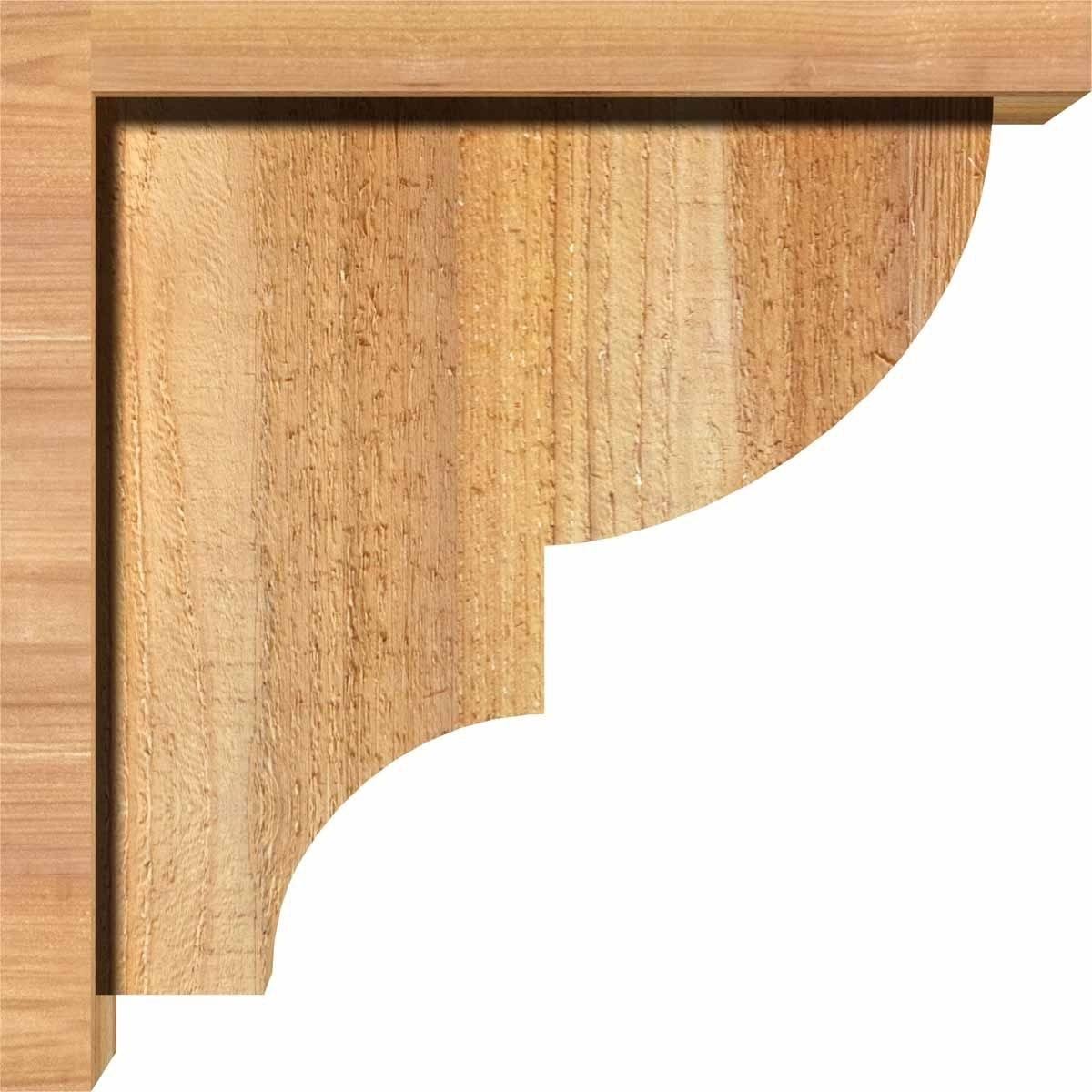 Ridgewood Rough Sawn Corbel with Backplate, Western Red Cedar E6126