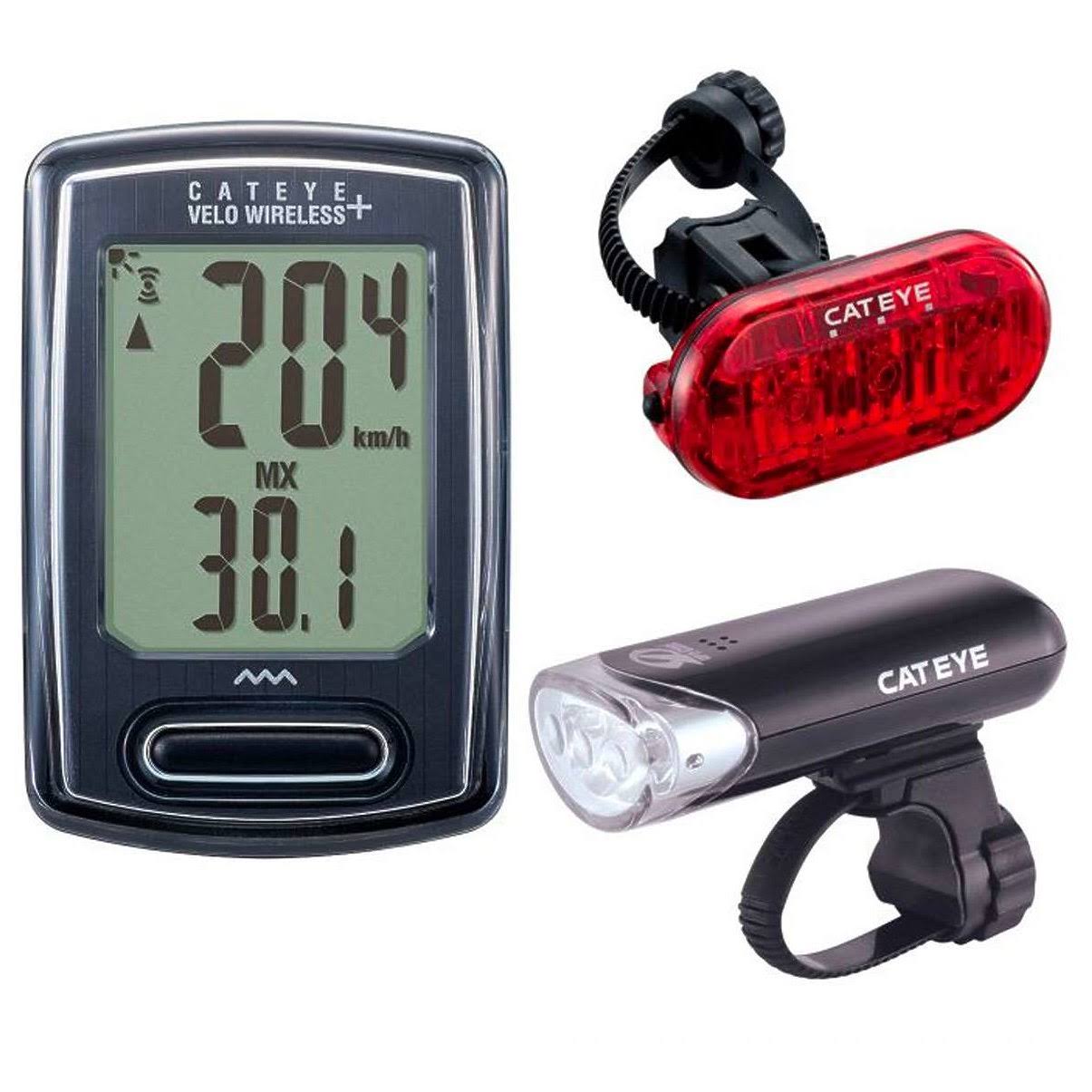 Wireless Bike Headlight and Tail Light Set with Mounting Hardware Y604034