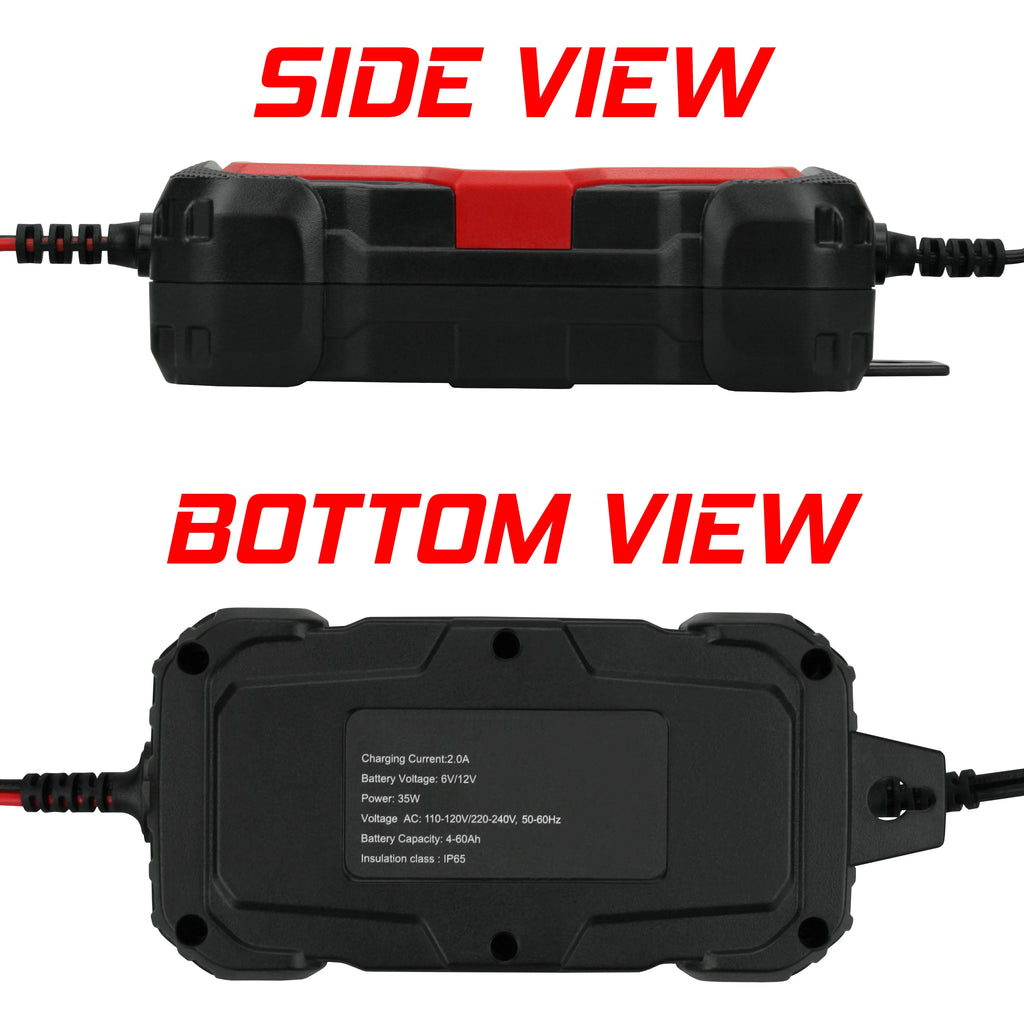 6-12V 2A Automatic Trickle Battery Charger, Pack of 3 V63816