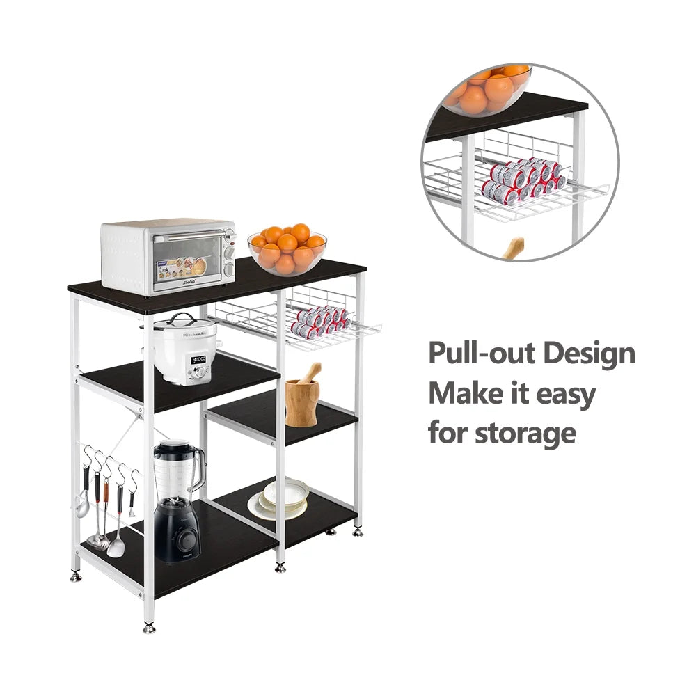 3-Tier Metal Kitchen Baker’s Rack with Hook M19242
