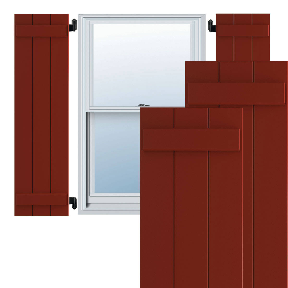 Composite Board-n-Batten Shutters (Per Pair) L94824