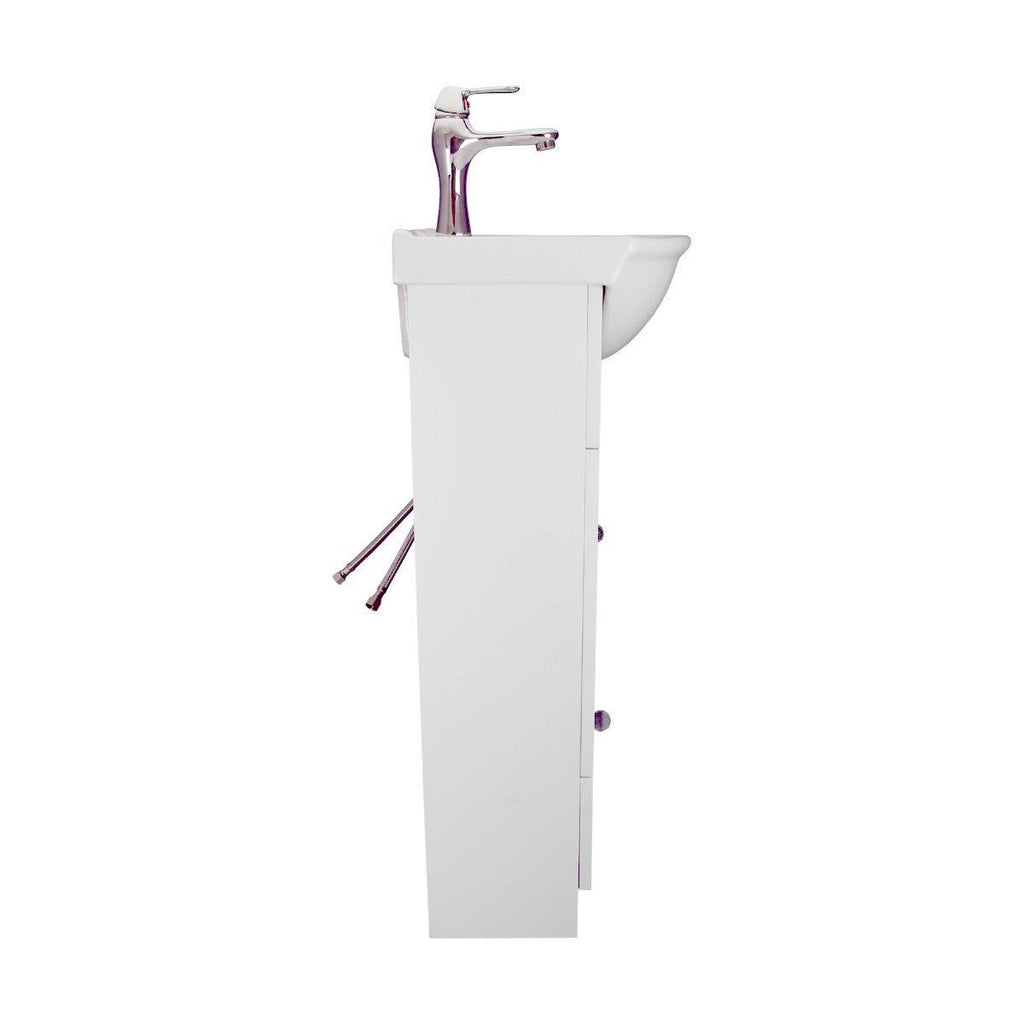 White Vanity Cabinet Bathroom Sink Y41729