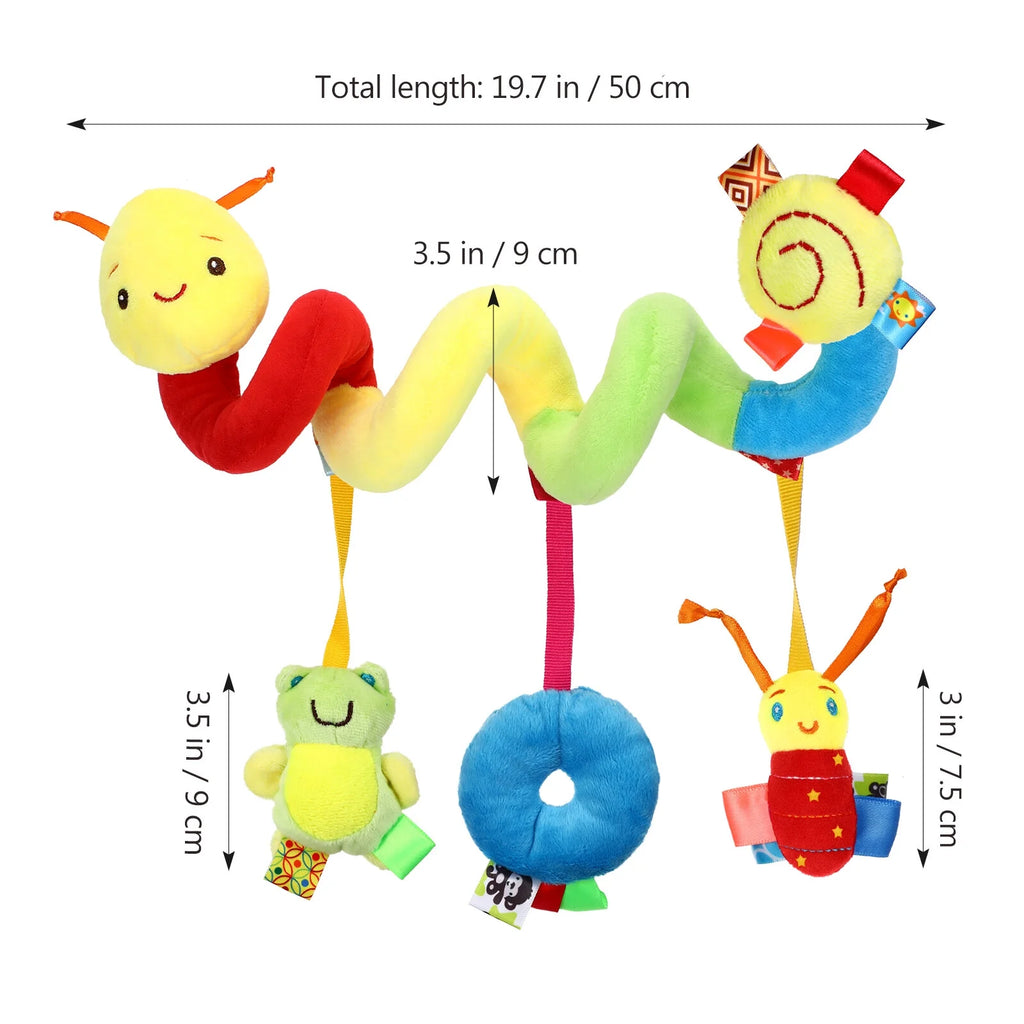 Baby Crib Cot Pram Hanging Rattles Spiral Stroller Car Seat Toy R6749