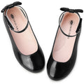 Black Mary Jane Flats Shoes V2843