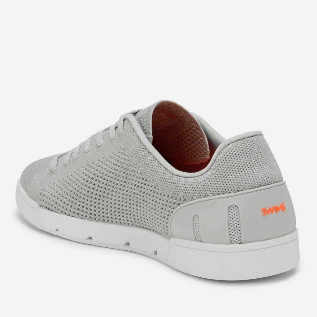 Light Grey/White Tennis Knit Trainers S33896