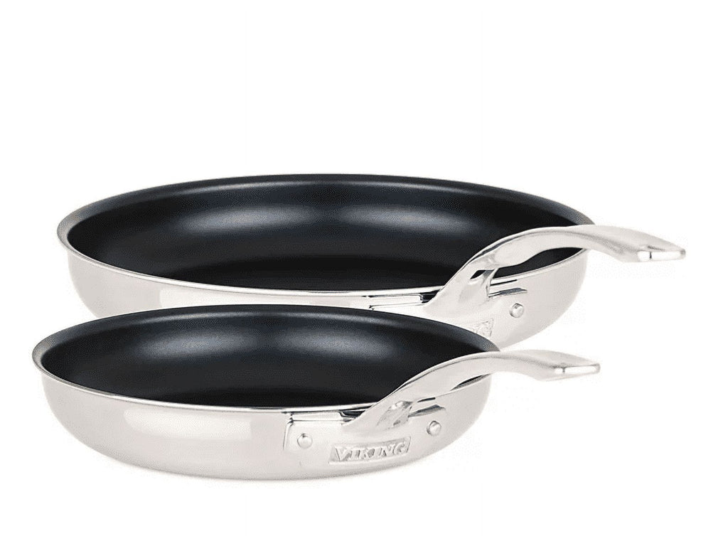 3-Ply 2-Piece Stainless Steel Nonstick Fry Pan Set K793566