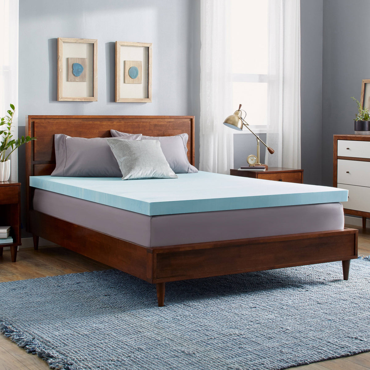 California King Gel Memory Foam Mattress Topper N2770