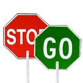 18" Stop/Go Aluminum Paddle with 9" Polygrip Handle (9 Pack) W128288