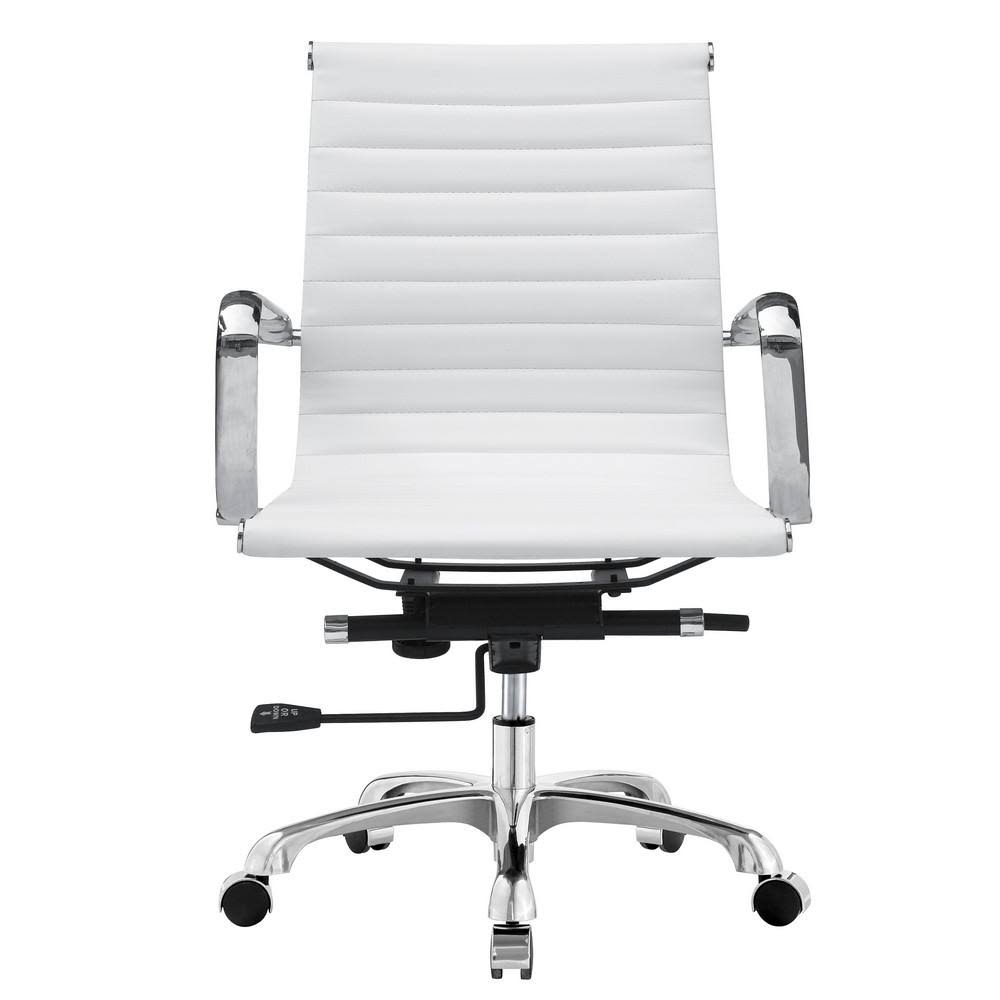 White Mid Back Office Chair I463142